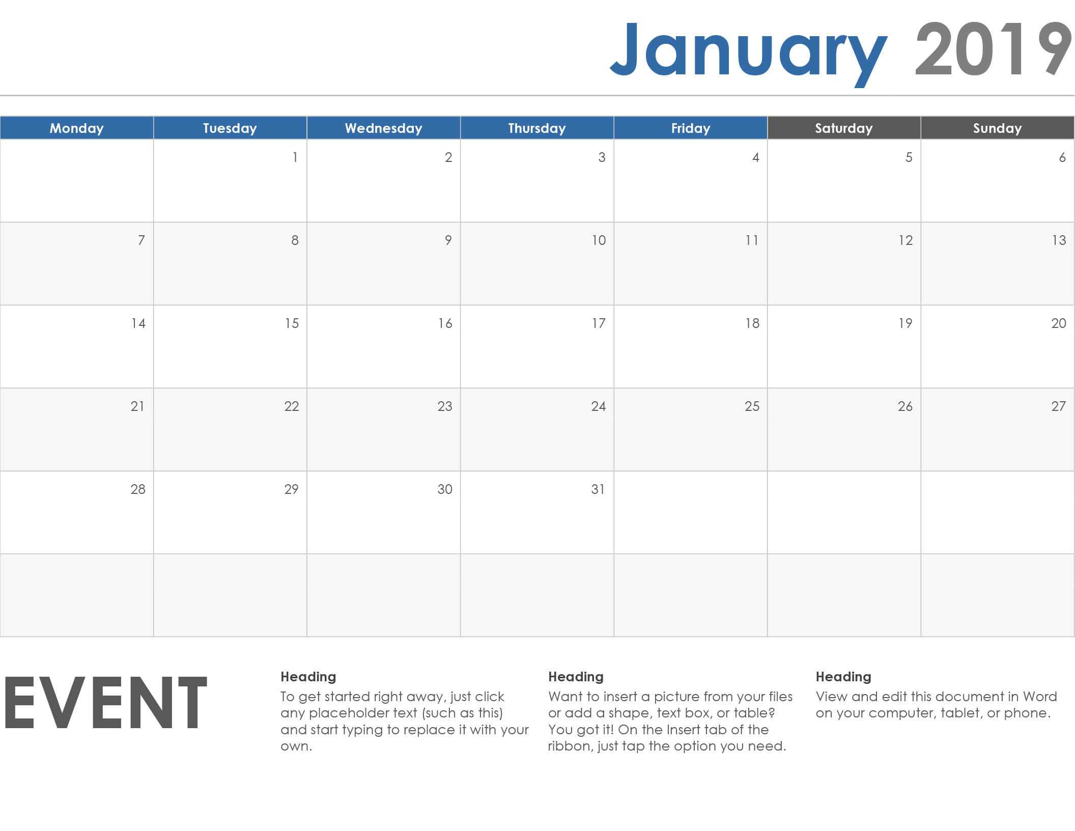 Calendars – Office Regarding Microsoft Powerpoint Calendar Template