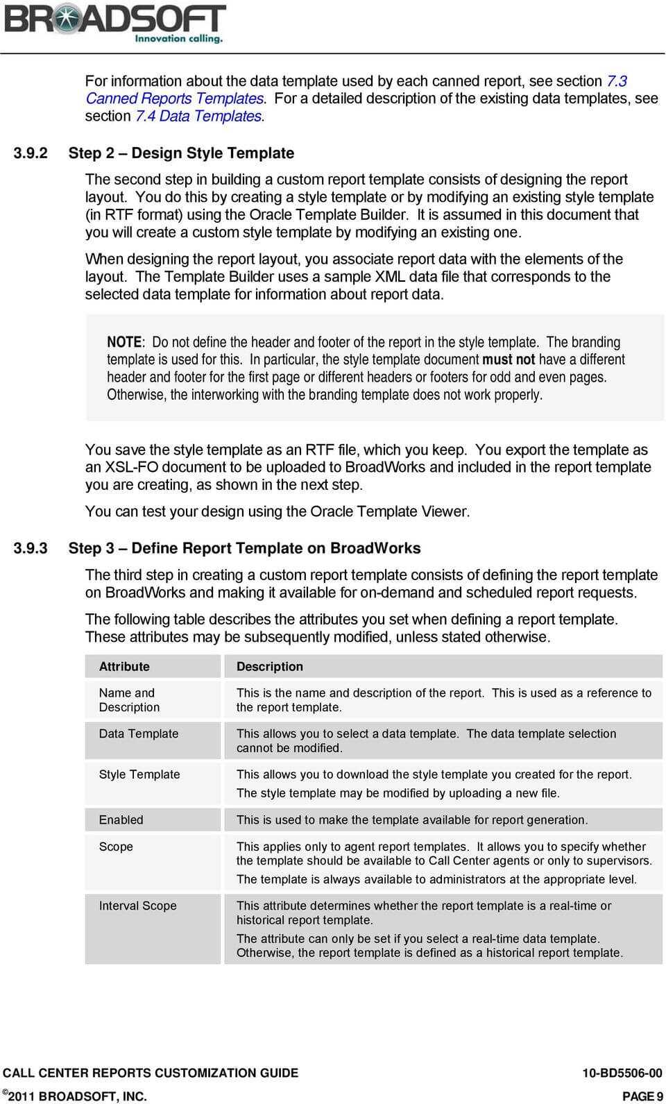 Call Center Reports Customization Guide – Pdf For Section 7 Report Template