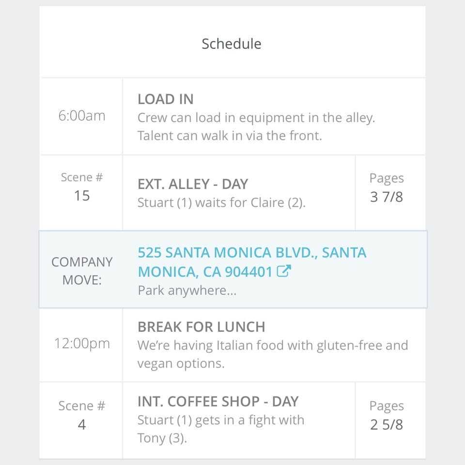 Call Sheet Template Word | Create A Call Sheet Online, Free Within Film Call Sheet Template Word