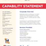 Capability Statement | Marketing | Statement Template In Capability Statement Template Word