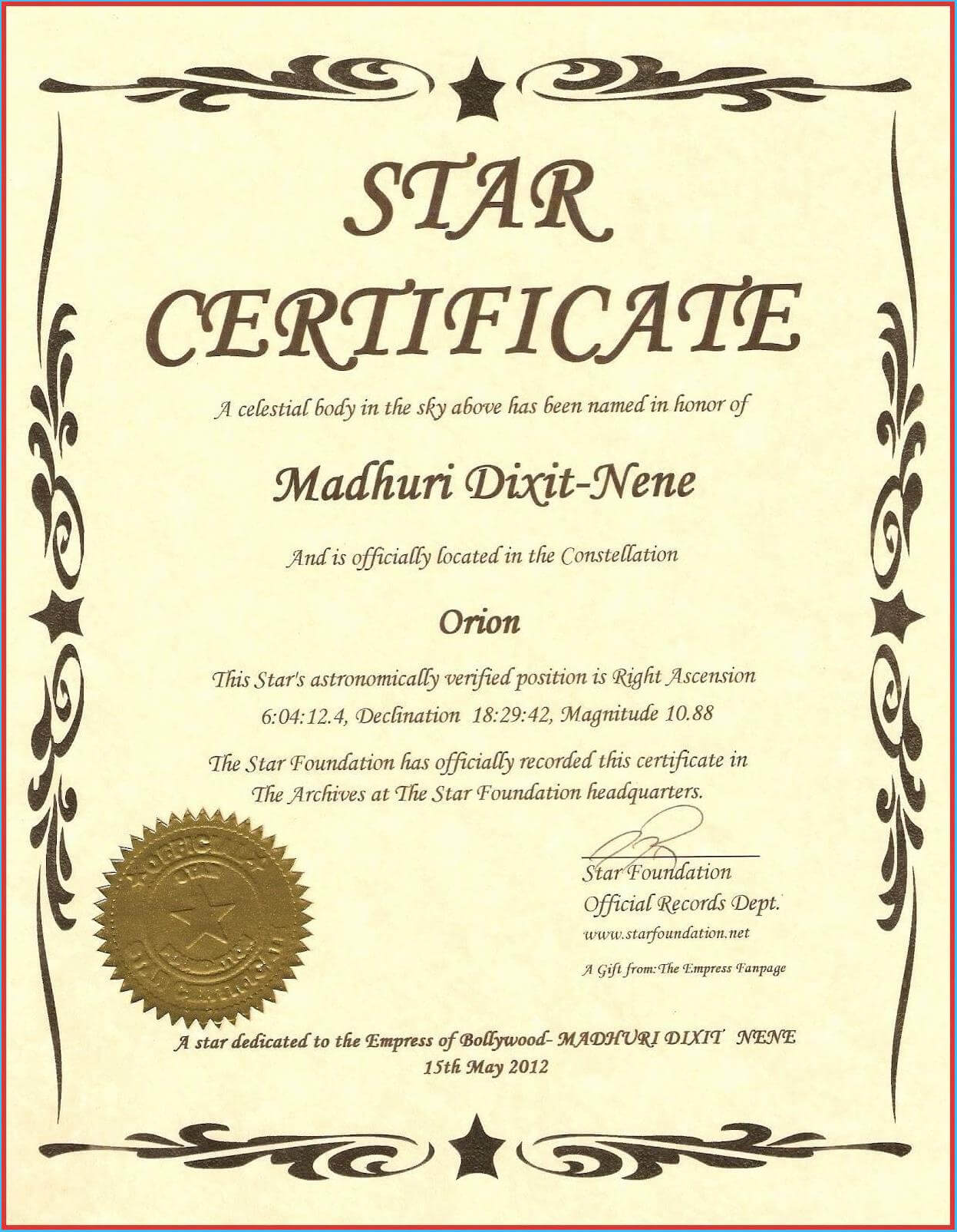 Captivating Star Naming Certificate Template To Make Free Regarding Star Certificate Templates Free