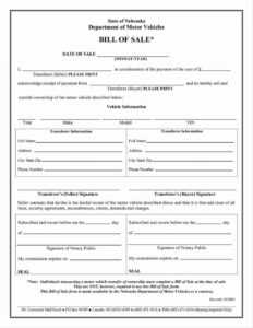 Car Bill Of Sale Template Word Free Motor Vehicle E2 80 93 Inside Car