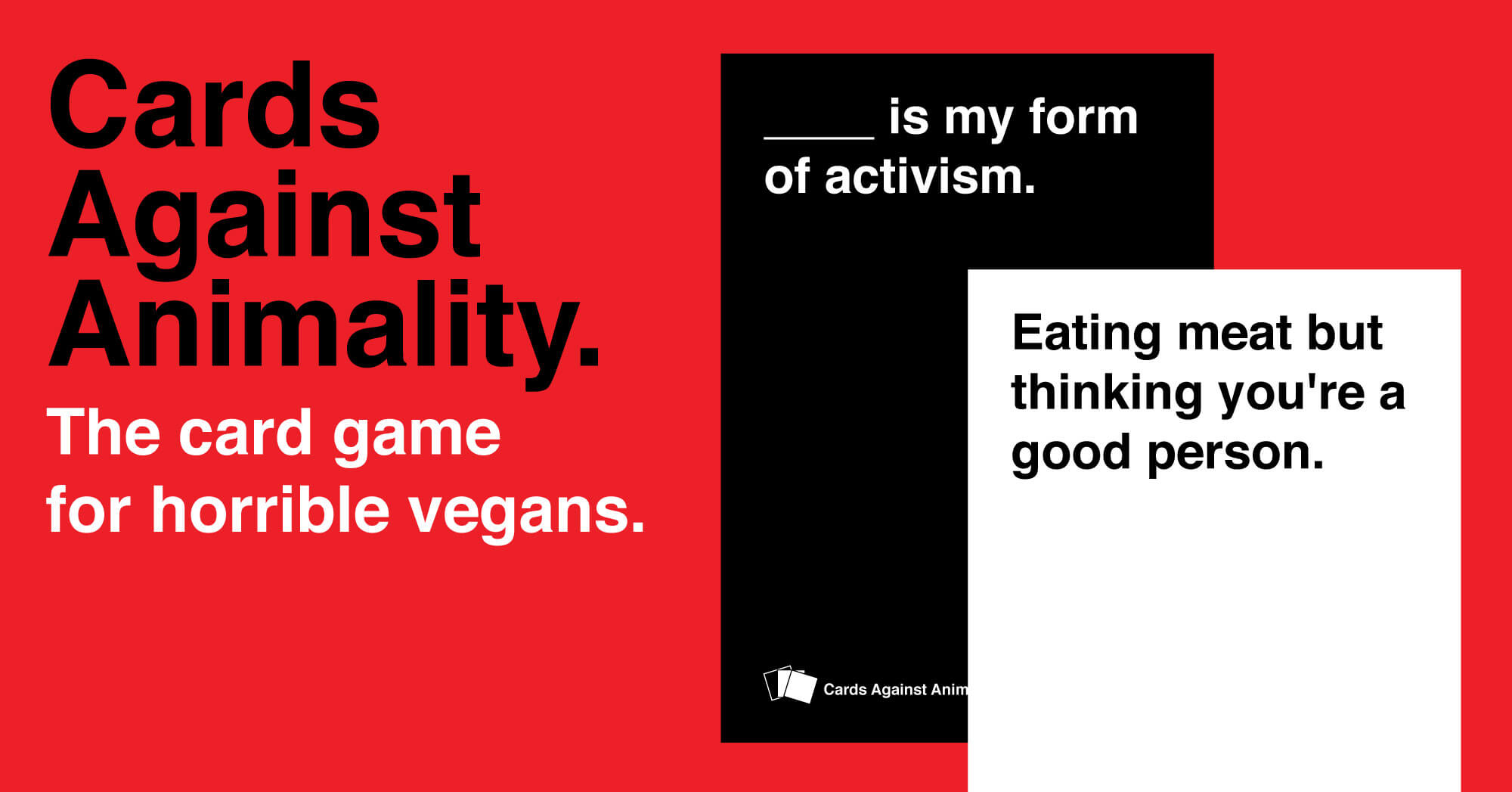 Cards Against Animality – Anti Speciesist Action Collective In Cards Against Humanity Template