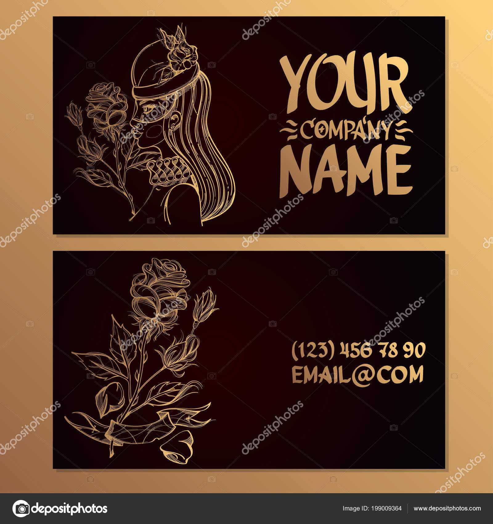 Cards Image Woman Rose Templates Creating Business Cards Regarding Advertising Cards Templates