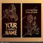 Cards Image Woman Rose Templates Creating Business Cards Throughout Advertising Cards Templates