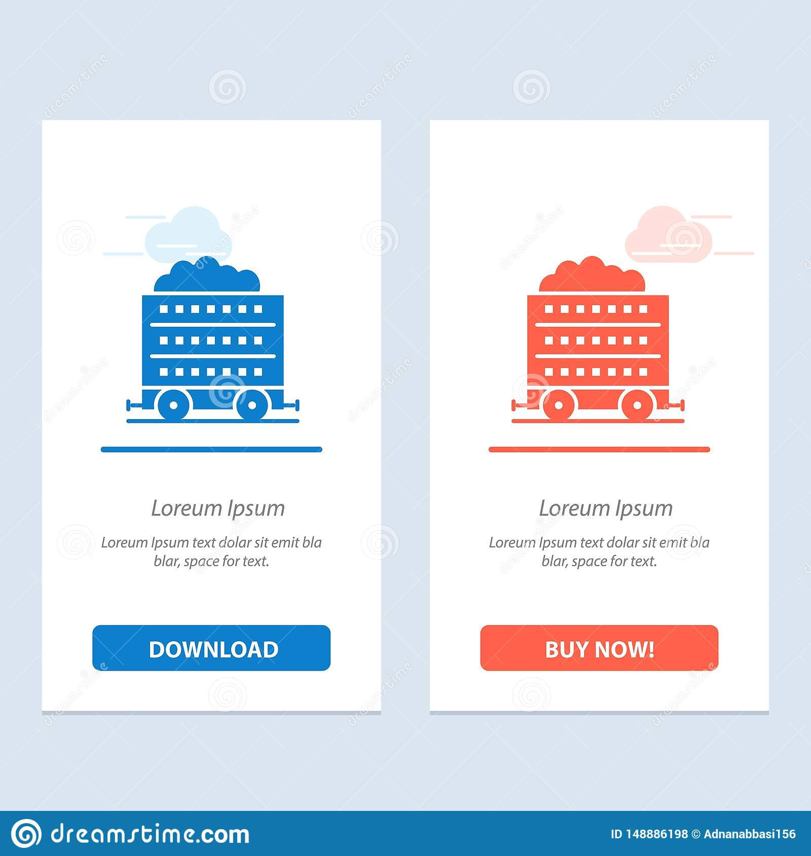 Cart, Barrow, Construction, Wheel Blue And Red Download And In Push Card Template