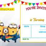 Cartoon Invitation Ppt Template | Printable Templates Within Minion Card Template