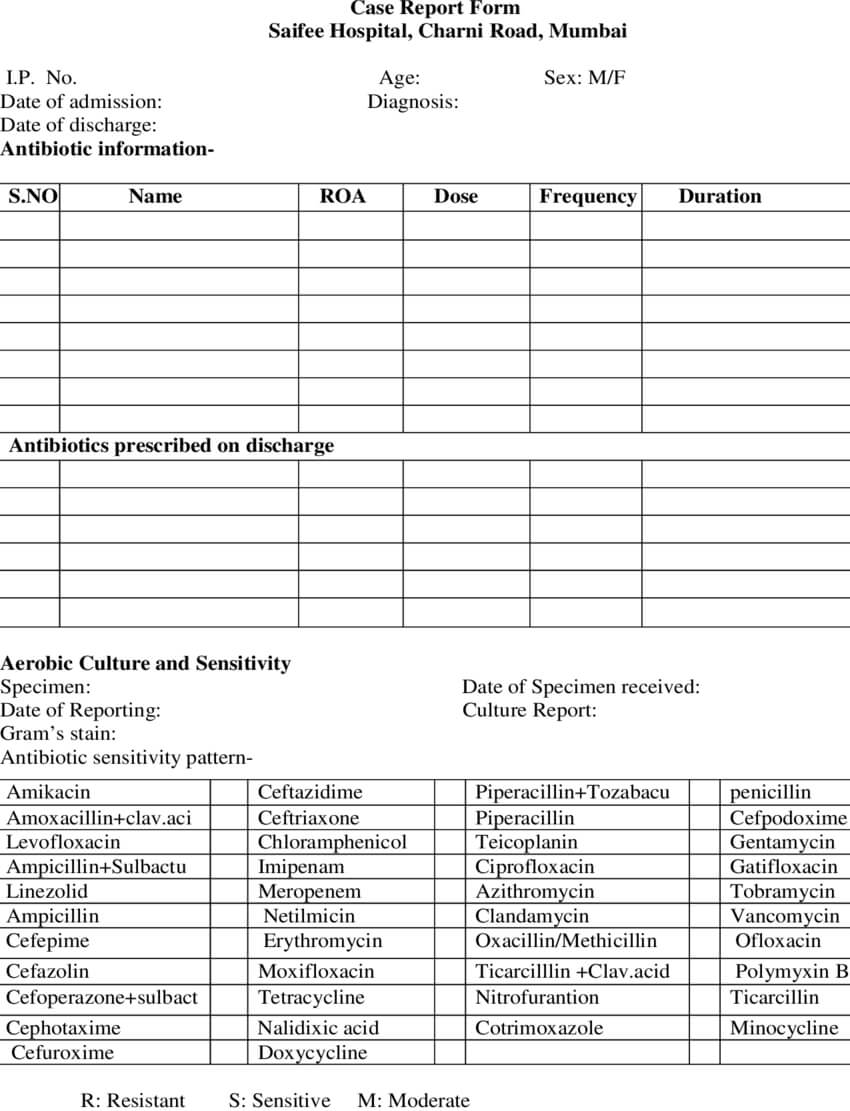 Case Report Form Design Ppt Template Word Format Medicine Inside Case Report Form Template