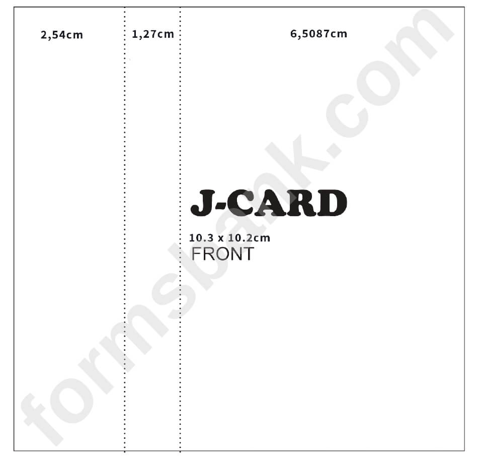 Cassette J Card Template Front Printable Pdf Download Regarding Cassette J Card Template