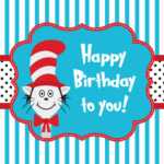 Cat In The Hat Greeting Card Template Vector Art & Graphics For Dr Seuss Birthday Card Template