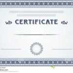 Certificate Border And Template Design Stock Vector Within Certificate Border Design Templates