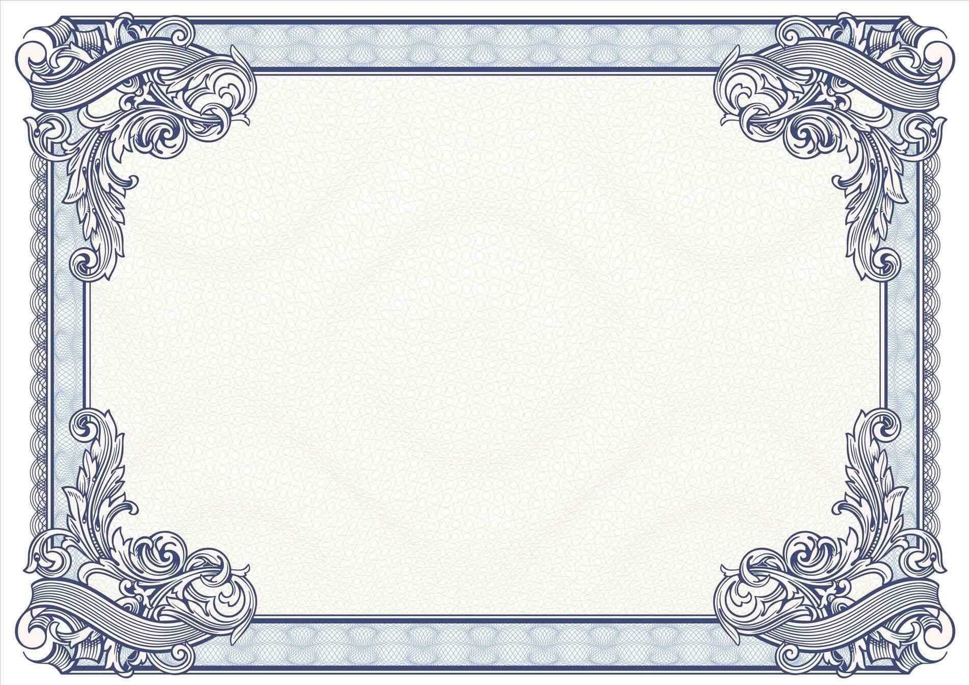 Certificate Borders Design Unique Certificate Border Design Throughout Free Printable Certificate Border Templates