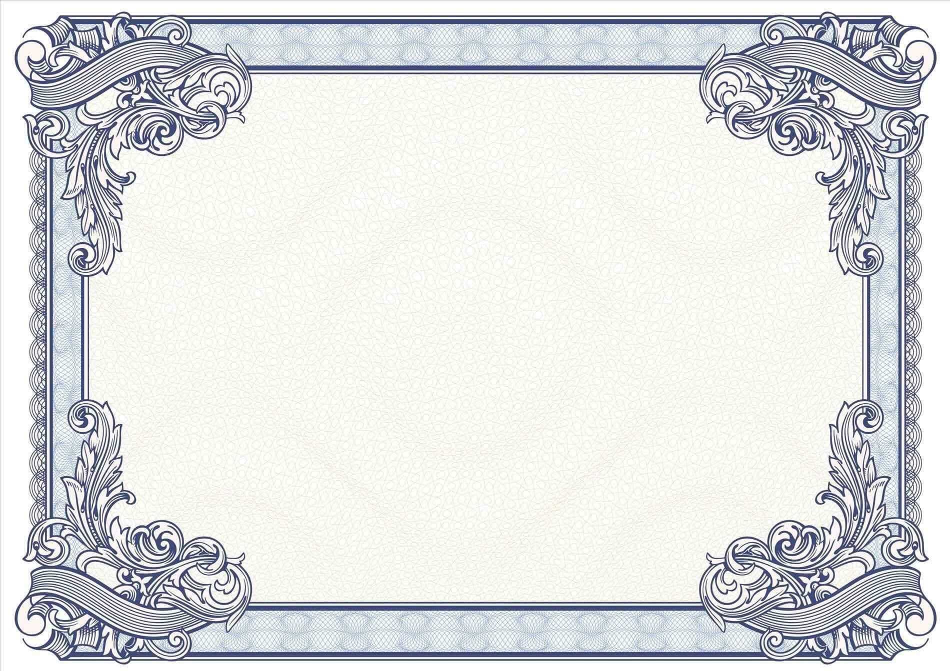 Certificate Borders Design Unique Certificate Border Design With Regard To Certificate Border Design Templates