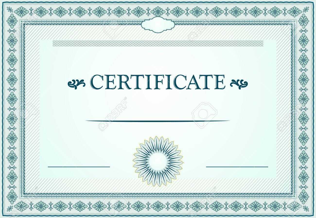 Certificate Borders, Template And Design Elements Inside Certificate Border Design Templates