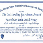 Certificate & Letter Awards | Chicagocop With Regard To Life Saving Award Certificate Template