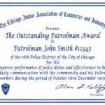 Certificate & Letter Awards | Chicagocop With Regard To Life Saving Award Certificate Template