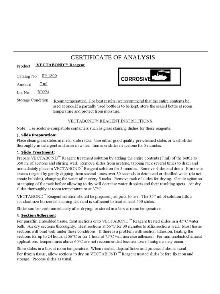 Certificate Of Analysis – 2 Free Templates In Pdf, Word For Certificate Of Analysis Template