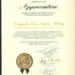 Certificate Of Appreciation Miami Dade County 2012 | #poet Within Felicitation Certificate Template