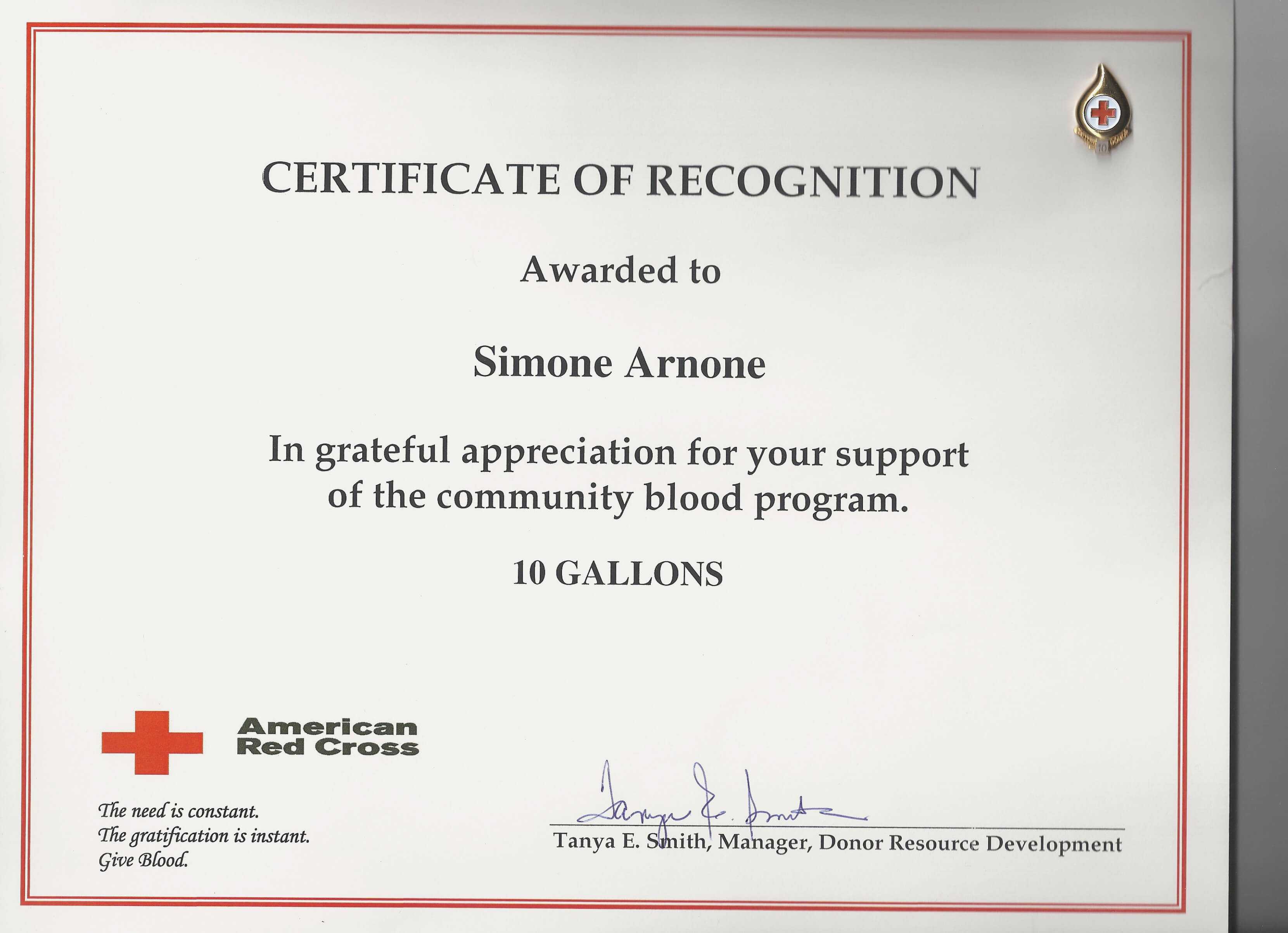 Certificate Of Appreciation Template For Donations In Donation Certificate Template