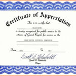 Certificate Of Appreciation Template Word Free Download Pertaining To Certificate Templates For Word Free Downloads