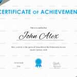 Certificate Of Athletic Achievement Template Pertaining To Athletic Certificate Template