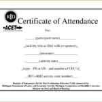 Certificate Of Attendance Template | Certificate Of In Intended For Attendance Certificate Template Word