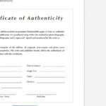 Certificate Of Authenticity Artwork Template | Emetonlineblog With Certificate Of Disposal Template