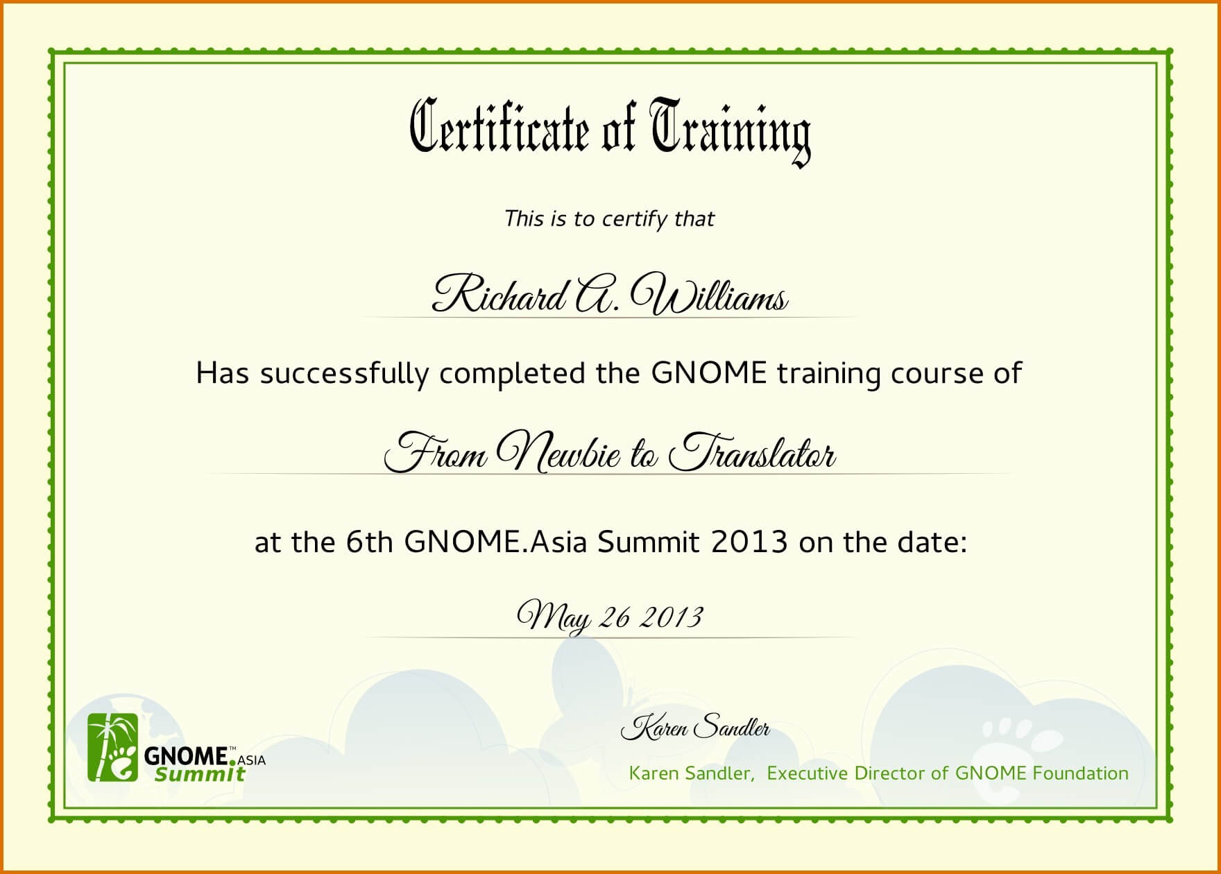 Certificate Of Completion Template Free Download Course For Free Training Completion Certificate Templates