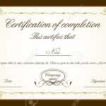 Certificate Of Completion Template Word Free For Free Completion Certificate Templates For Word