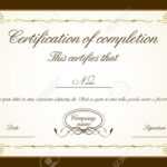Certificate Of Completion Template Word Free Pertaining To Free Certificate Of Completion Template Word