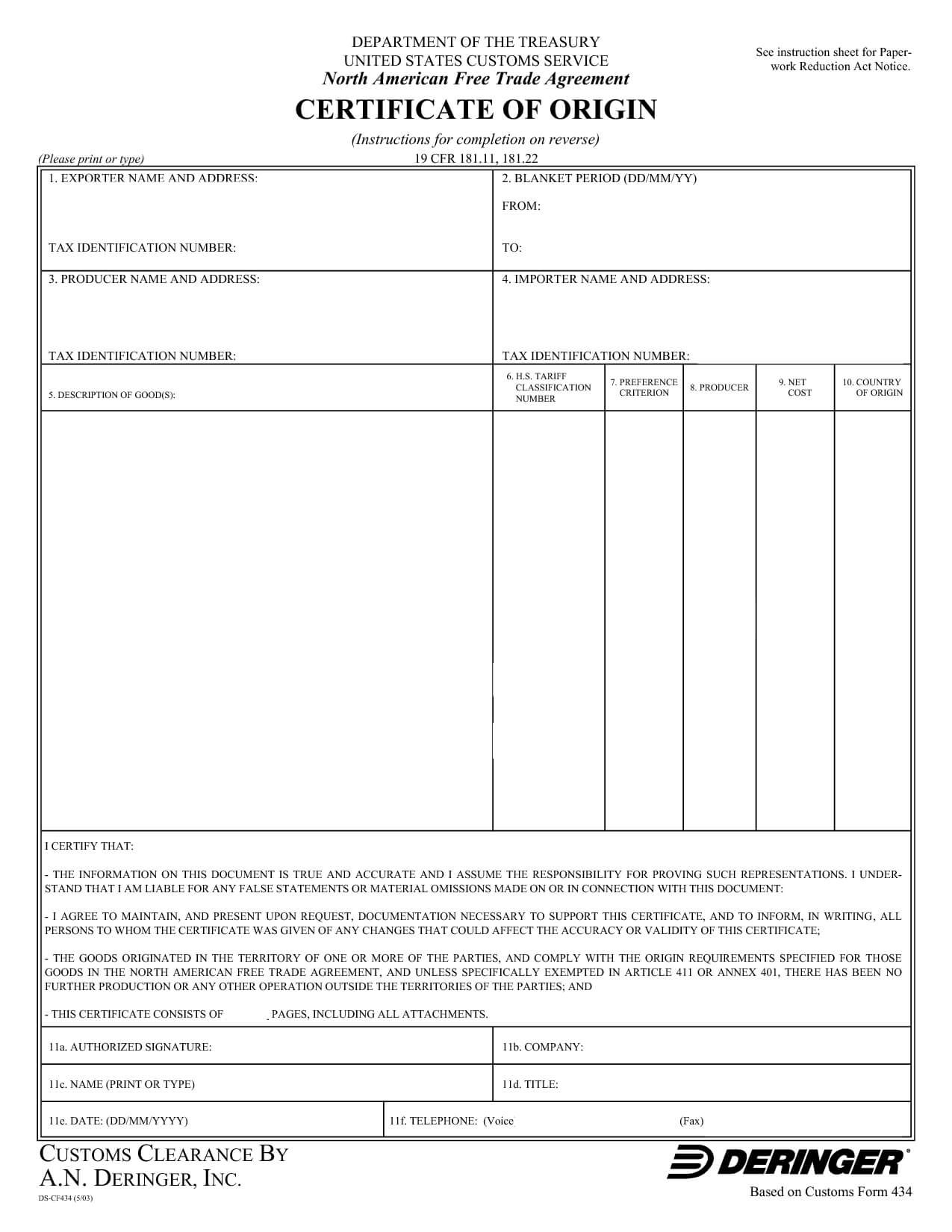 Certificate Of Origin Template – Www.dhoc.tk Regarding Certificate Of Origin Template Word