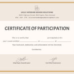 Certificate Of Participation (Cop) | Certificate Of Inside Pertaining To Certificate Of Participation Template Word