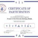 Certificate Of Participation Template Filename | Elsik Blue Regarding Certificate Of Participation In Workshop Template