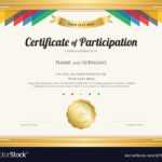 Certificate Of Participation Template Filename | Elsik Blue Regarding Certificate Of Participation Template Pdf