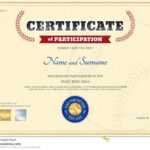 Certificate Of Participation Template In Baseball Sport Intended For Participation Certificate Templates Free Download