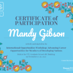 Certificate Of Participation Template – Venngage Throughout Templates For Certificates Of Participation