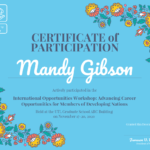 Certificate Of Participation Template – Venngage Throughout Templates For Certificates Of Participation