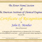 Certificate Of Recognition And Appreciation Template Intended For Sample Certificate Of Recognition Template