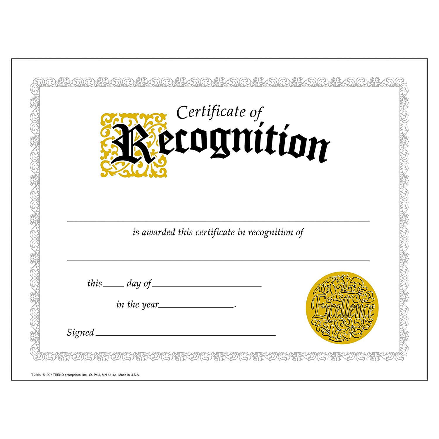 Certificate Of Recognition Template Word 10 Ndash Elsik Blue With Regard To Certificate Of Recognition Word Template
