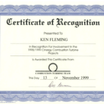 Certificate Of Recognition Word Template 1 – Elsik Blue Cetane For Certificate Of Recognition Word Template