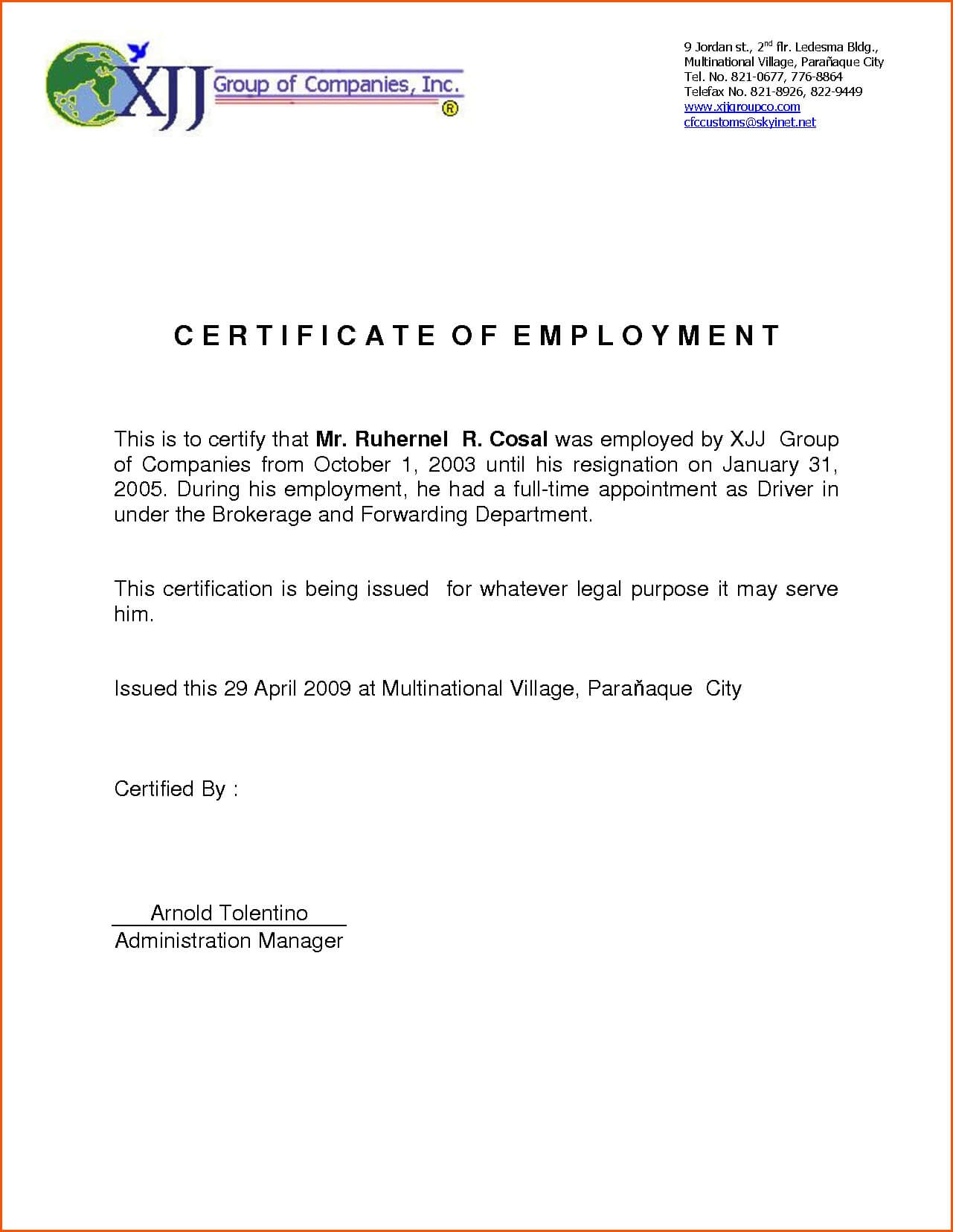 Certificate Of Service Template Free 2 – Elsik Blue Cetane Throughout Certificate Of Service Template Free