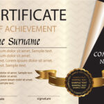Certificate Or Diploma Template. Award Winner. Winning The With Winner Certificate Template