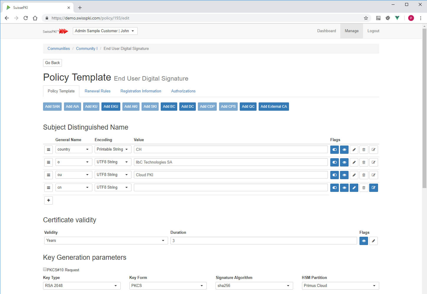 Certificate Policy Editor – Swisspki With Validation Certificate Template