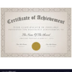 Certificate Template Concept With Commemorative Certificate Template
