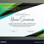 Certificate Template Design In Green Black Inside Design A Certificate Template
