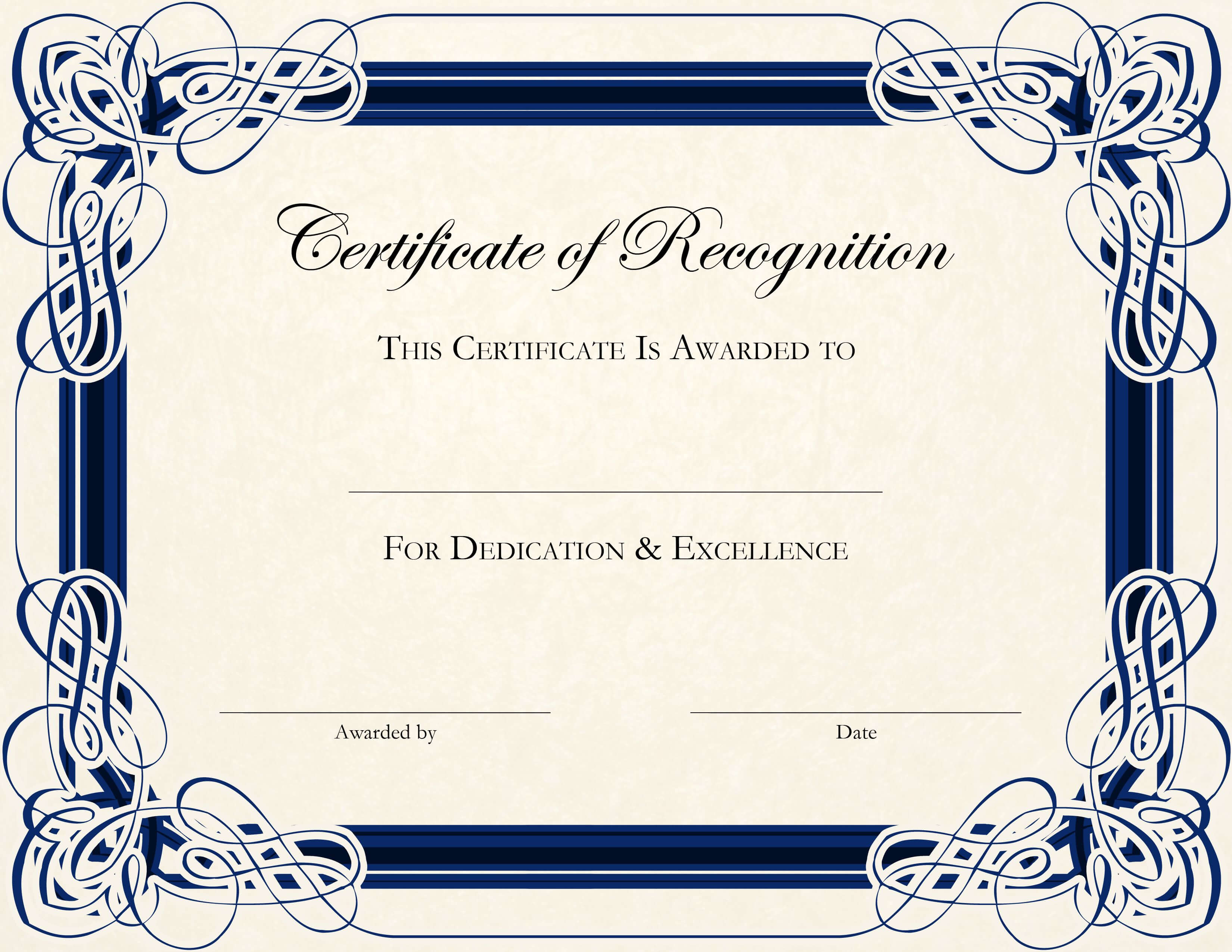 Certificate Template Designs Recognition Docs | Blankets Throughout Art Certificate Template Free