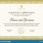 Certificate Template. Diploma Of Modern Design Or Gift Regarding Company Gift Certificate Template