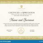 Certificate Template. Diploma Of Modern Design Or Gift Regarding Company Gift Certificate Template