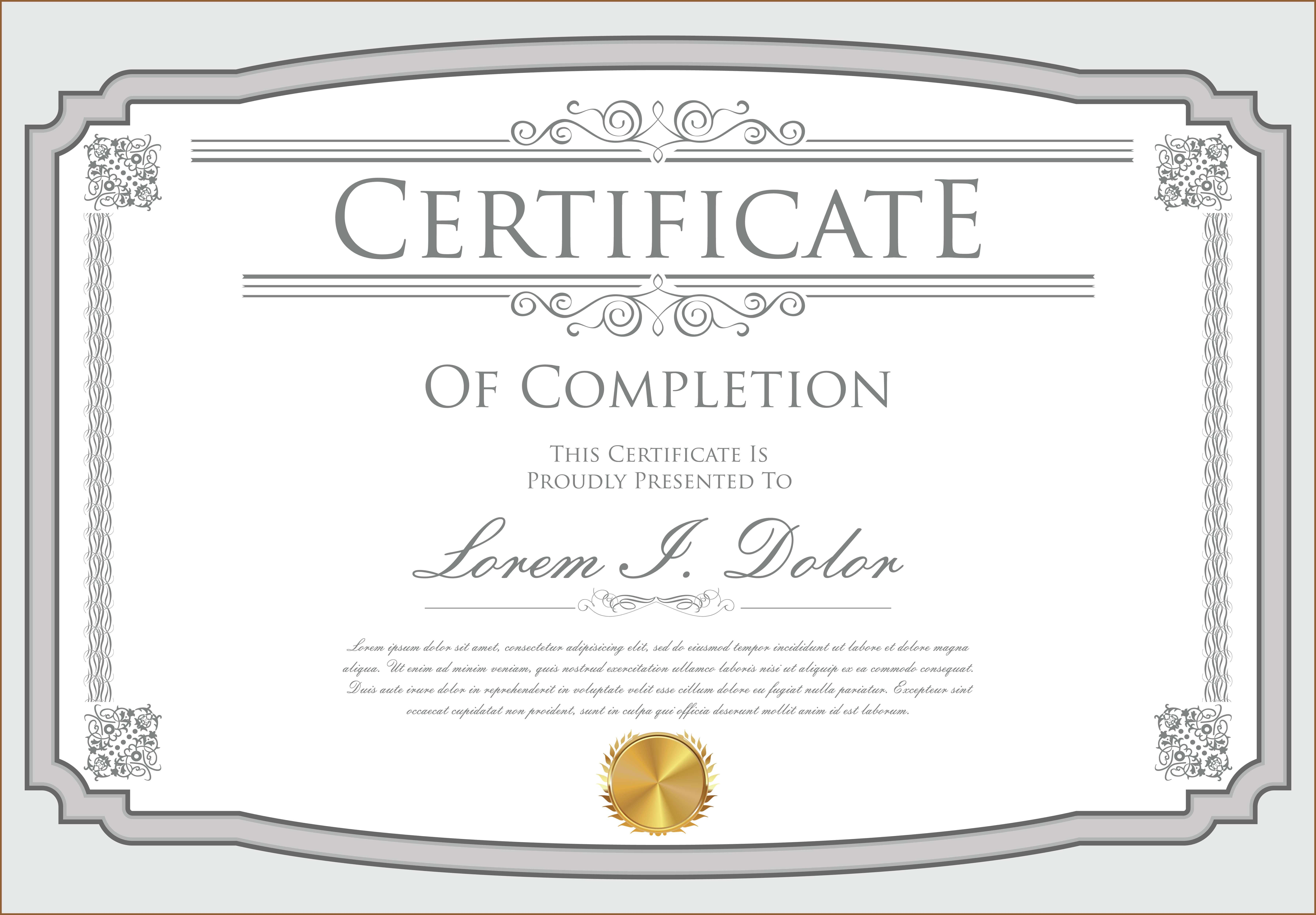 Certificate Template – Download Free Vectors, Clipart Intended For Commemorative Certificate Template