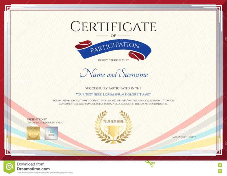 Conference Participation Certificate Template